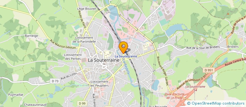 localisation de l'entreprise MONSIEUR ANDRE PECHALAT  LA SOUTERRAINE