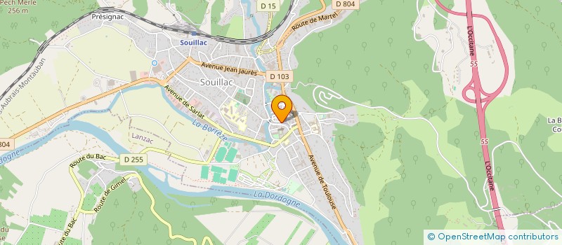 localisation de l'entreprise MONSIEUR ANDRE PEGOURIE à SOUILLAC
