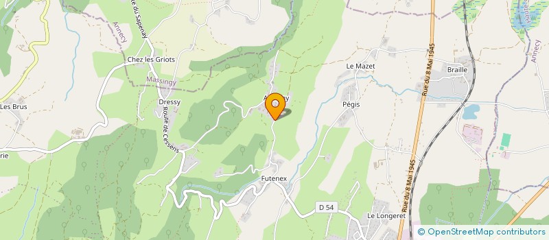 localisation de l'entreprise MONSIEUR ANDRE PEILLAT  CHINDRIEUX