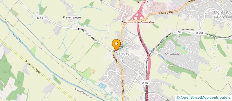 localisation de l'entreprise MONSIEUR ANDRE PEIRASSO  GARIDECH