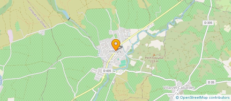 localisation de l'entreprise MONSIEUR ANDRE PENNAVAIRE  VILLARZEL-CABARDES