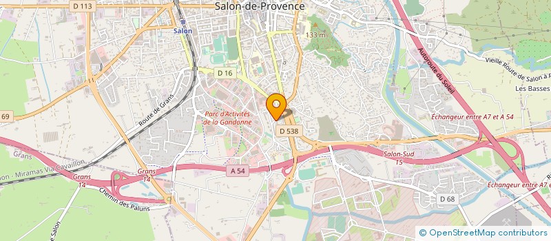 localisation de l'entreprise MONSIEUR ANDRE PERAFERRER  SALON-DE-PROVENCE