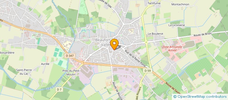 localisation de l'entreprise MONSIEUR ANDRE PERCHER à BEAUFORT-EN-ANJOU