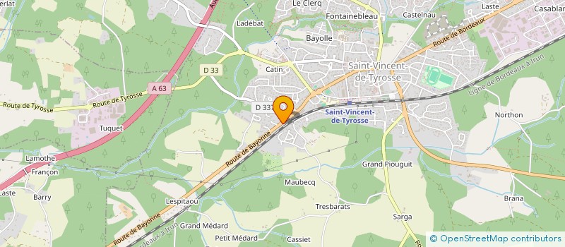 localisation de l'entreprise MONSIEUR ANDRE PEREIRA  SAINT-VINCENT-DE-TYROSSE