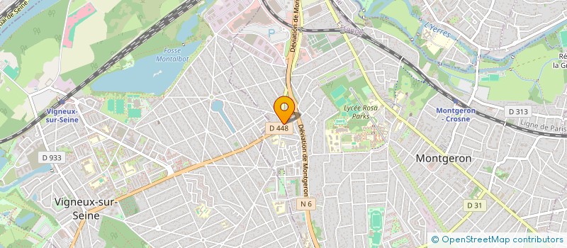 localisation de l'entreprise MONSIEUR ANDRE PEREIRA ALVES  MONTGERON