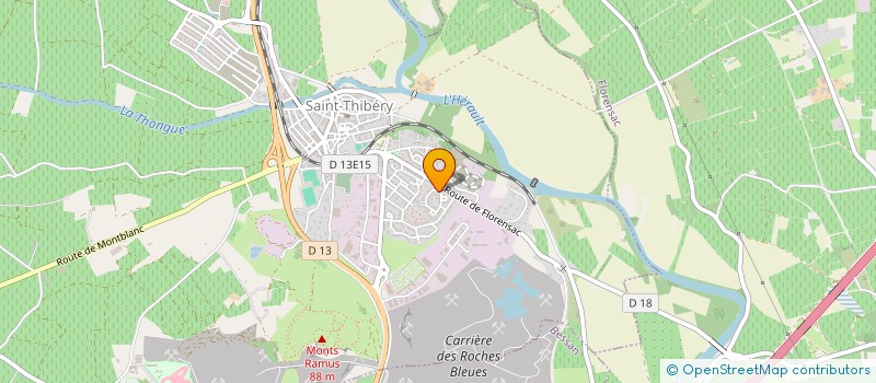 localisation de l'entreprise MONSIEUR ANDRE PEREZ à SAINT-THIBERY