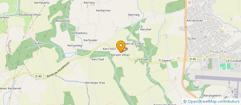 localisation de l'entreprise MONSIEUR ANDRE PERON  PLUGUFFAN