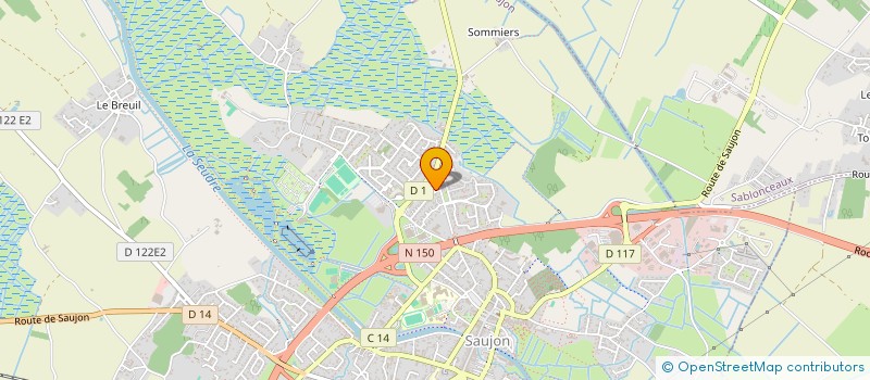 localisation de l'entreprise MONSIEUR ANDRE PERON  SAUJON