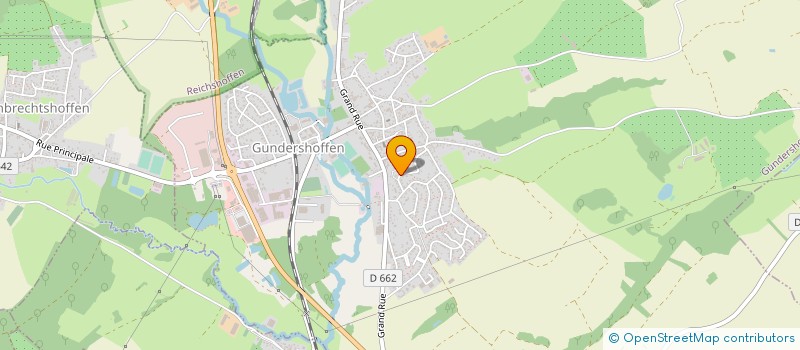 localisation de l'entreprise MONSIEUR ANDRE PERRAUT  GUNDERSHOFFEN