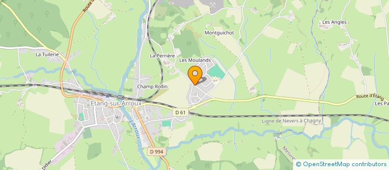 localisation de l'entreprise MONSIEUR ANDRE PERRIN  ETANG-SUR-ARROUX