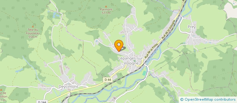 localisation de l'entreprise MONSIEUR ANDRE PERRIN  LES POULIERES