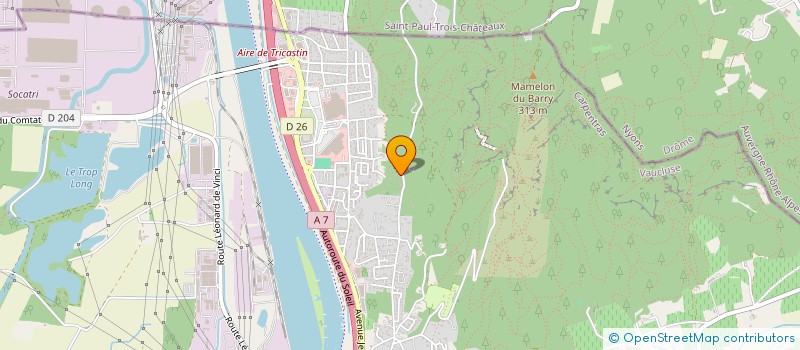 localisation de l'entreprise MONSIEUR ANDRE PERRIN  BOLLENE