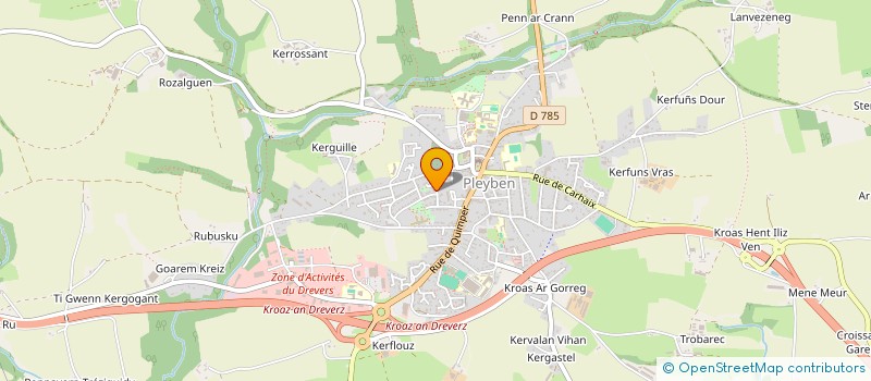 localisation de l'entreprise MONSIEUR ANDRE PERSON  PLEYBEN