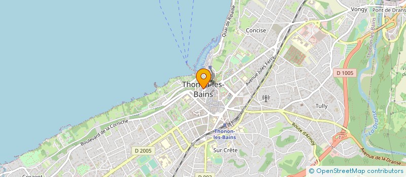 localisation de l'entreprise MONSIEUR ANDRE PETREL à THONON-LES-BAINS