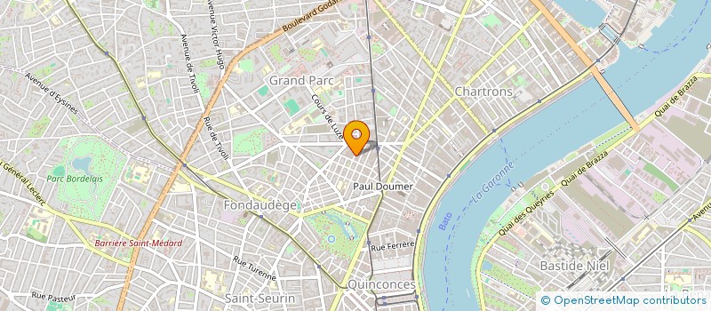 localisation de l'entreprise MONSIEUR ANDRE PEYBRUNE  BORDEAUX