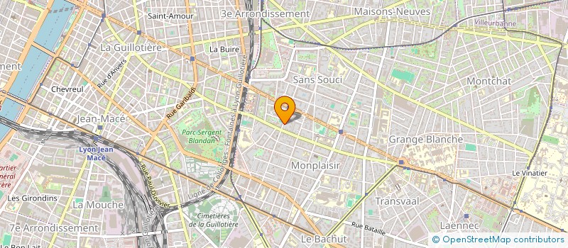 localisation de l'entreprise MONSIEUR ANDRE PHILIBERT  LYON