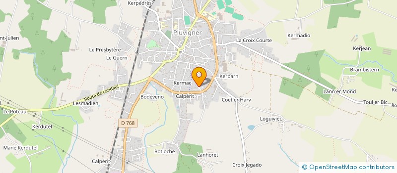 localisation de l'entreprise MONSIEUR ANDRE PHILIPPE  PLUVIGNER