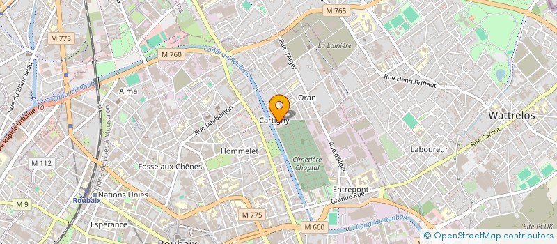 localisation de l'entreprise MONSIEUR ANDRE PHILIPPE  ROUBAIX