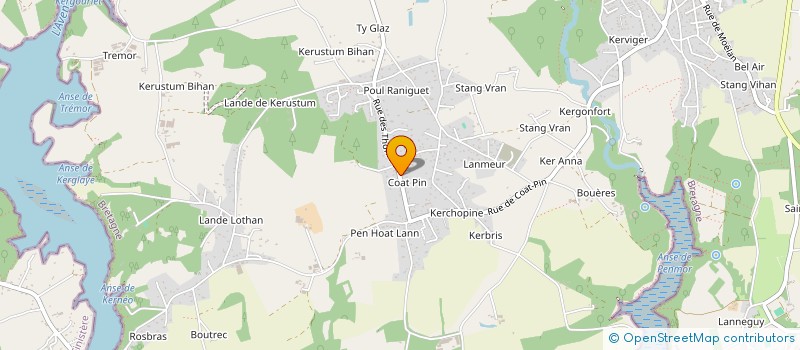 localisation de l'entreprise MONSIEUR ANDRE PHILIPPON  RIEC-SUR-BELON