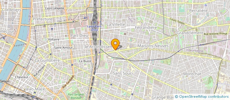 localisation de l'entreprise MONSIEUR ANDRE PIAGUET  LYON