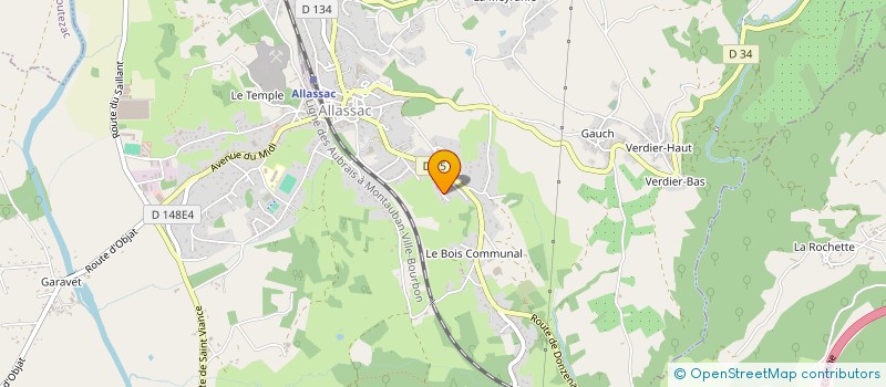 localisation de l'entreprise MONSIEUR ANDRE PICON  ALLASSAC