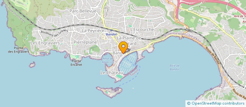 localisation de l'entreprise MONSIEUR ANDRE PIERRAT  BANDOL