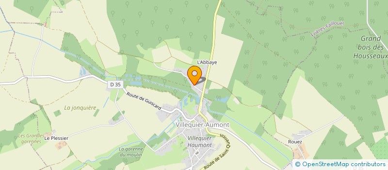 localisation de l'entreprise MONSIEUR ANDRE-PIERRE CABARET  VILLEQUIER-AUMONT