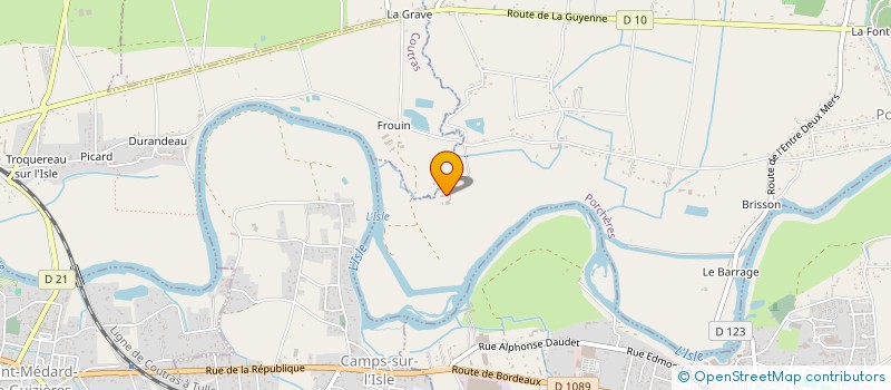 localisation de l'entreprise MONSIEUR ANDRE PIERRONNET  PORCHERES