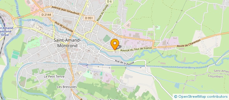 localisation de l'entreprise MONSIEUR ANDRE PIFFAULT à SAINT-AMAND-MONTROND