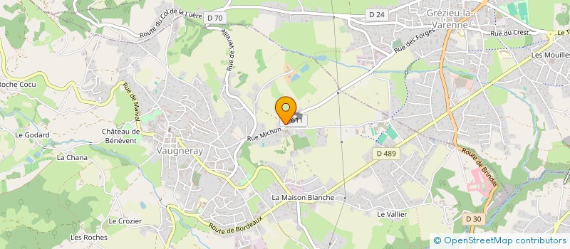 localisation de l'entreprise MONSIEUR ANDRE PILAUD à VAUGNERAY