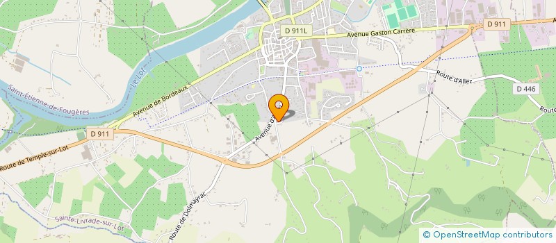 localisation de l'entreprise MONSIEUR ANDRE PILLET  SAINTE-LIVRADE-SUR-LOT