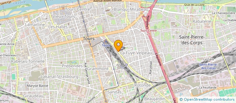 localisation de l'entreprise MONSIEUR ANDRE PINLON  TOURS