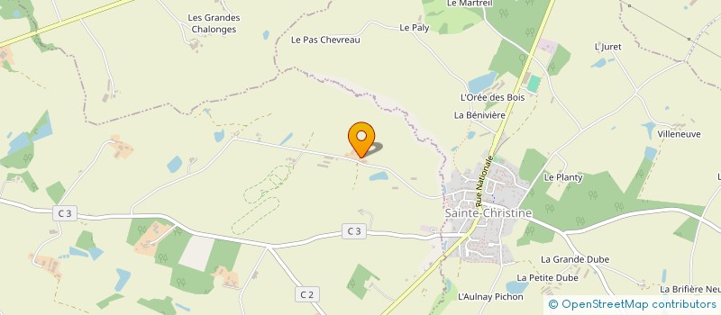 localisation de l'entreprise MONSIEUR ANDRE PIONNEAU à MONTREVAULT-SUR-EVRE