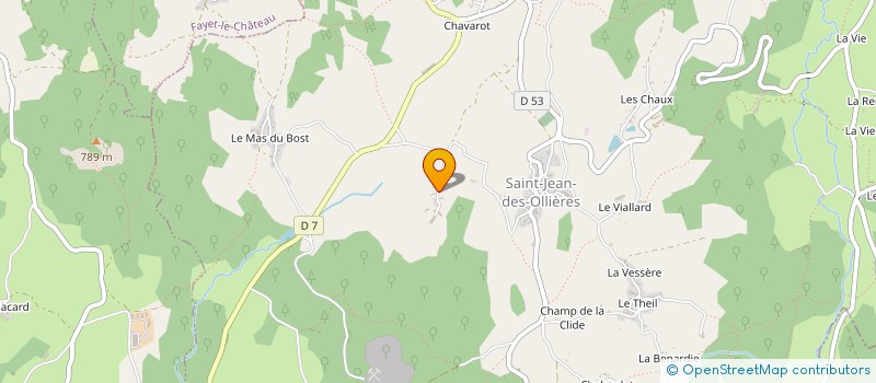 localisation de l'entreprise MONSIEUR ANDRE PIOTET à SAINT-JEAN-DES-OLLIERES
