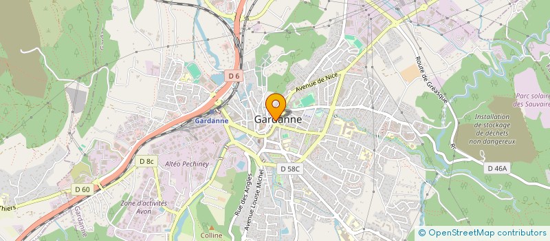 localisation de l'entreprise MONSIEUR ANDRE PISTOLESI  GARDANNE
