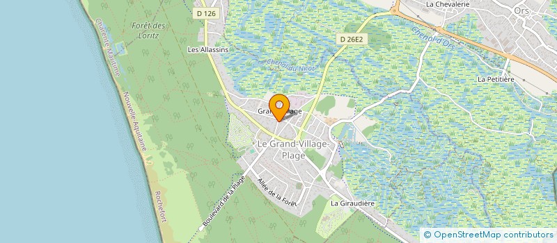 localisation de l'entreprise MONSIEUR ANDRE PIVRON  LE GRAND-VILLAGE-PLAGE