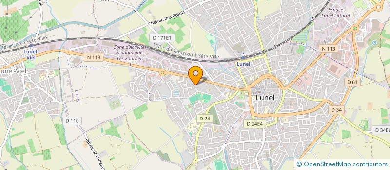 localisation de l'entreprise MONSIEUR ANDRE PLANCHON  LUNEL