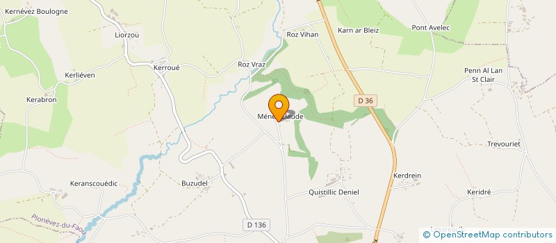 localisation de l'entreprise MONSIEUR ANDRE PLASSARD  PLONEVEZ-DU-FAOU