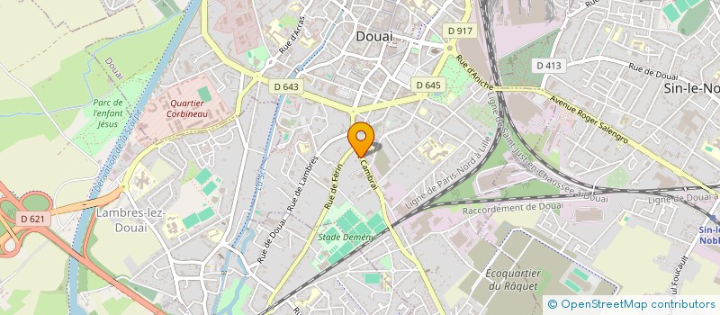 localisation de l'entreprise MONSIEUR ANDRE PLATEAU à DOUAI