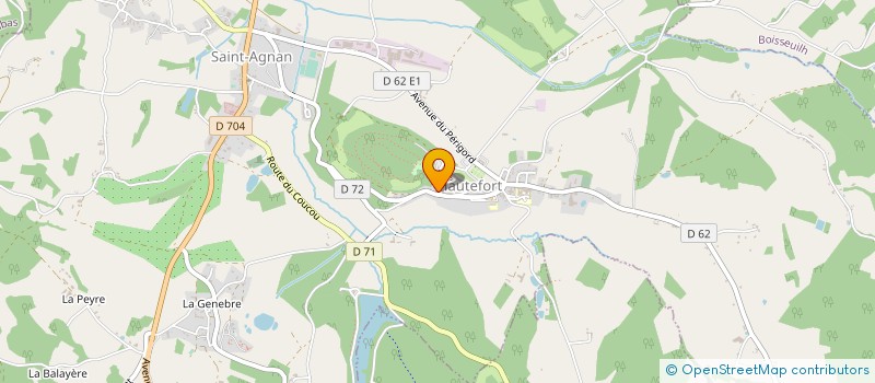 localisation de l'entreprise MONSIEUR ANDRE POINSOT  HAUTEFORT