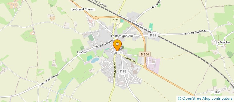 localisation de l'entreprise MONSIEUR ANDRE POISSON à CONLIE