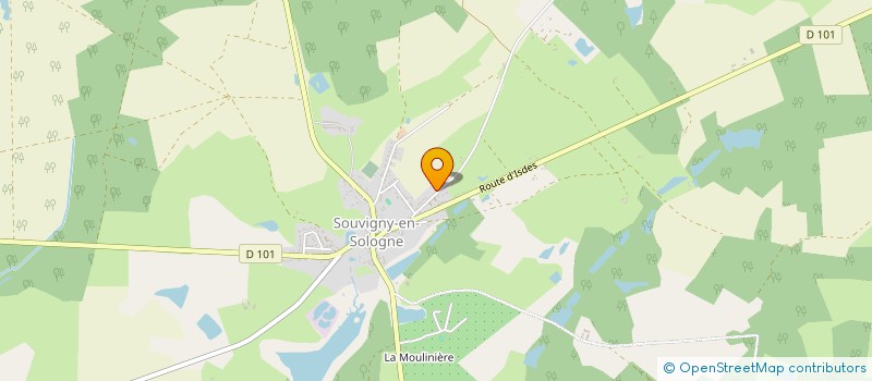 localisation de l'entreprise MONSIEUR ANDRE POLETTE  SOUVIGNY-EN-SOLOGNE