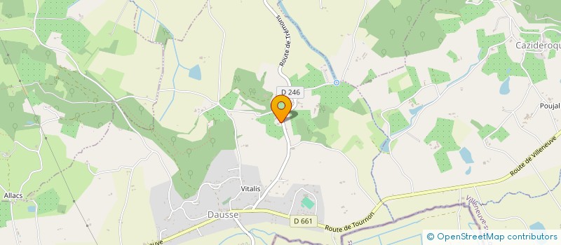 localisation de l'entreprise MONSIEUR ANDRE POMMIES  DAUSSE