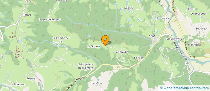 localisation de l'entreprise MONSIEUR ANDRE PONS à CONQUES-EN-ROUERGUE