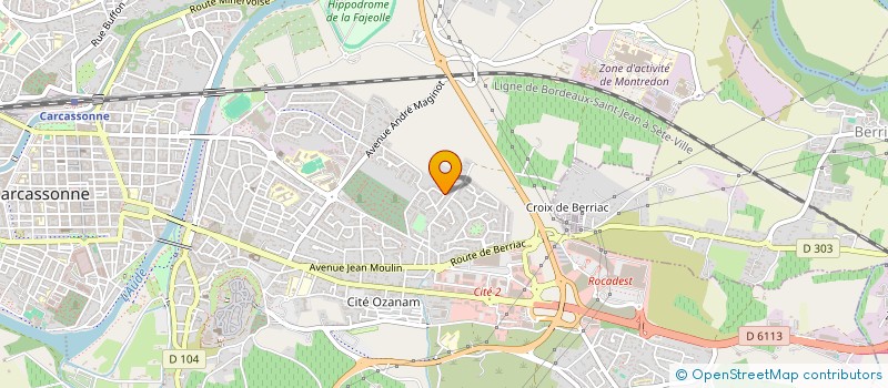 localisation de l'entreprise MONSIEUR ANDRE PONS  CARCASSONNE