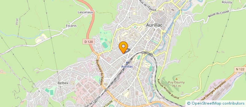 localisation de l'entreprise MONSIEUR ANDRE PONS à AURILLAC