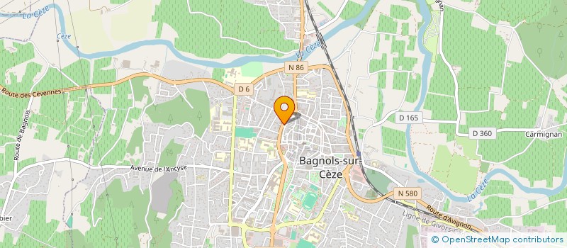 localisation de l'entreprise MONSIEUR ANDRE PORTAL  BAGNOLS-SUR-CEZE