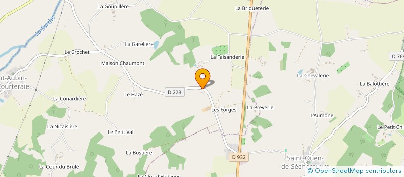 localisation de l'entreprise MONSIEUR ANDRE PORTANT à SAINT-AUBIN-DE-COURTERAIE