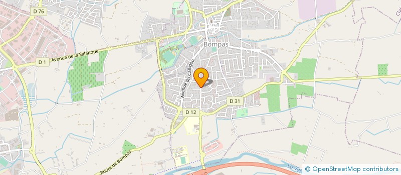 localisation de l'entreprise MONSIEUR ANDRE PORTEILS  BOMPAS