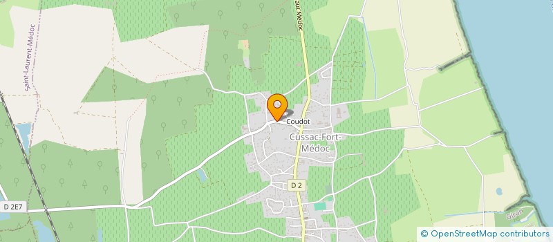 localisation de l'entreprise MONSIEUR ANDRE PORTIER  CUSSAC-FORT-MEDOC